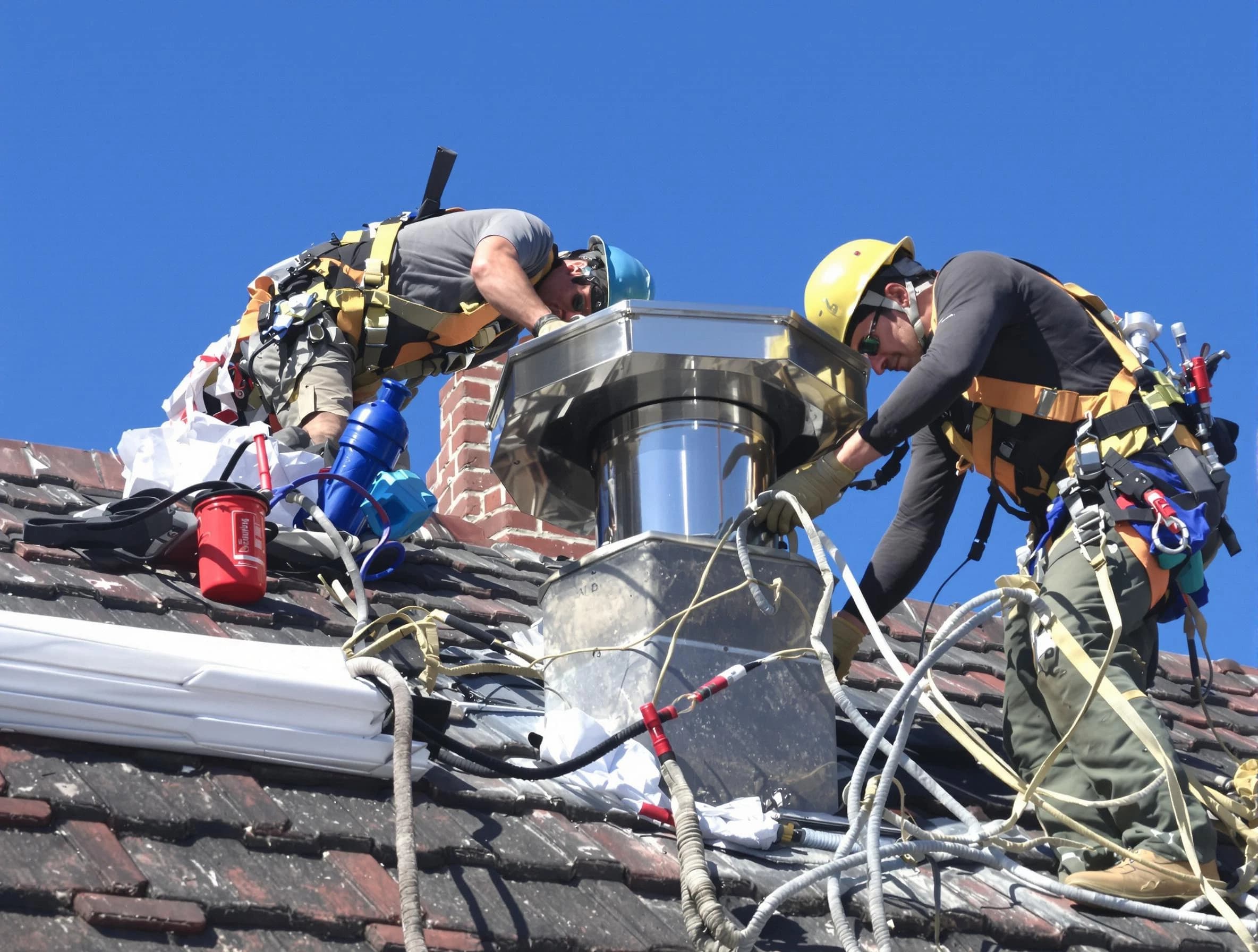 Protective chimney cap installed by Manchester Chimney Sweep in Manchester, NJ