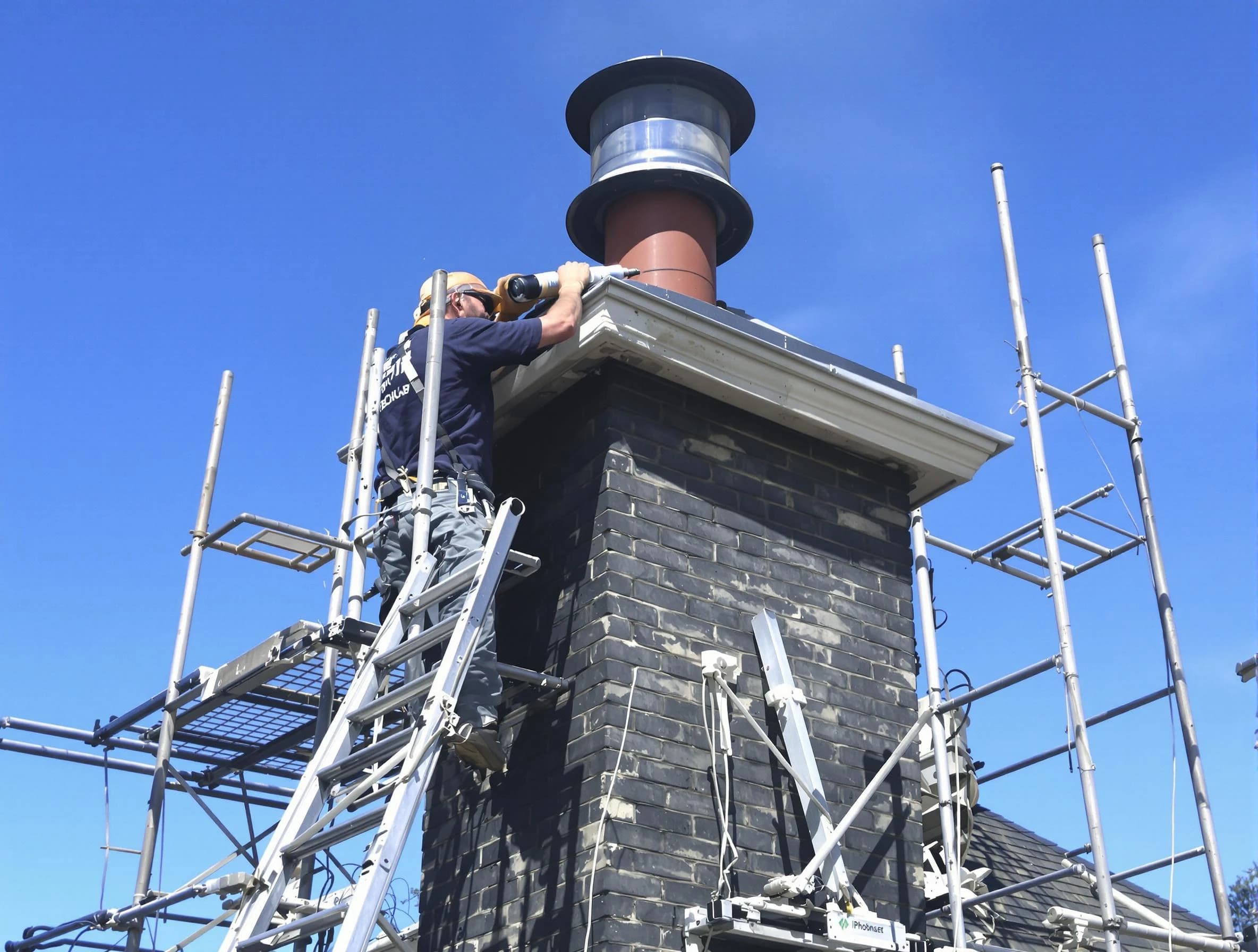 Sturdy chimney crown finished by Manchester Chimney Sweep in Manchester, NJ