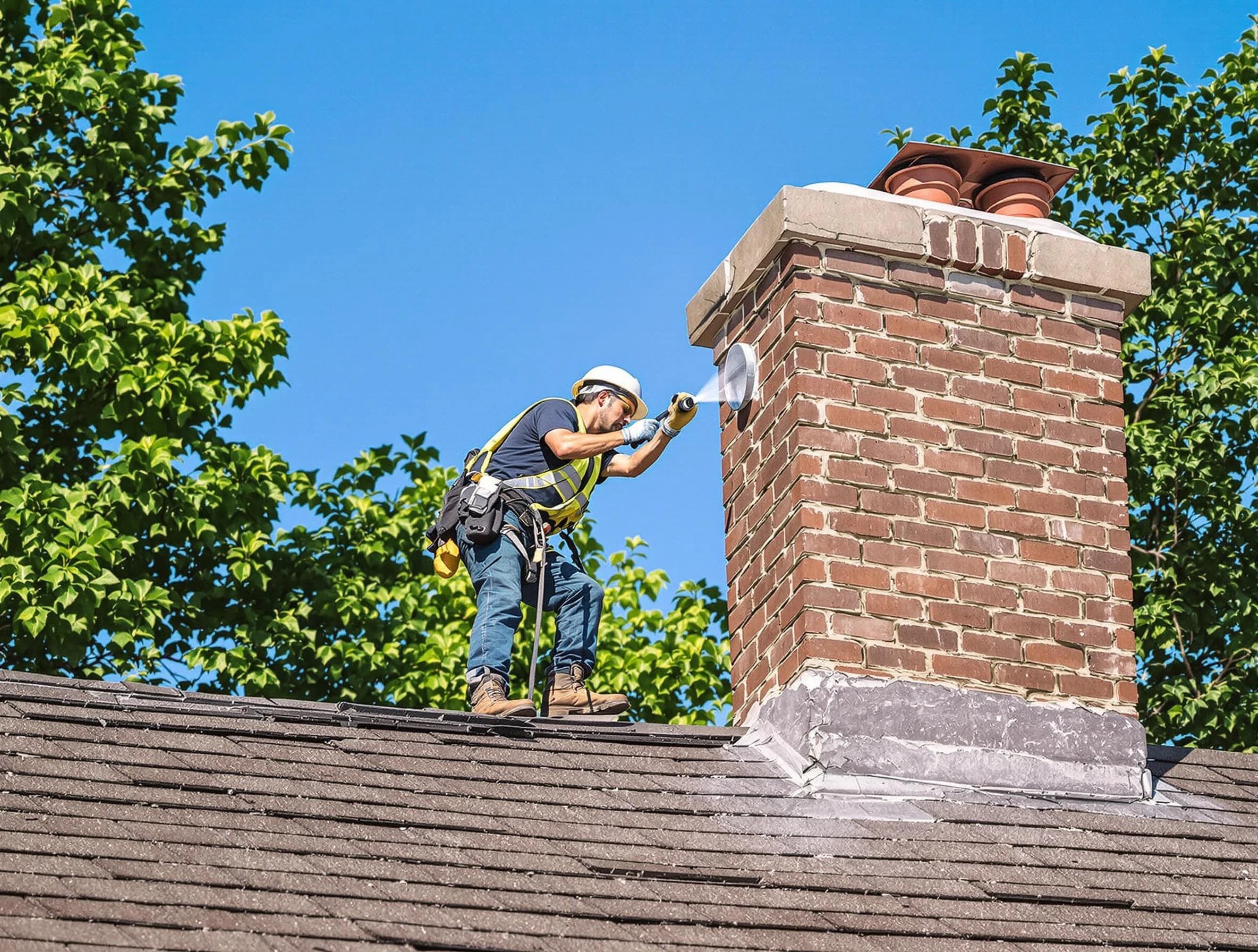 Manchester Chimney Sweep performing an inspection with advanced tools in Manchester, NJ