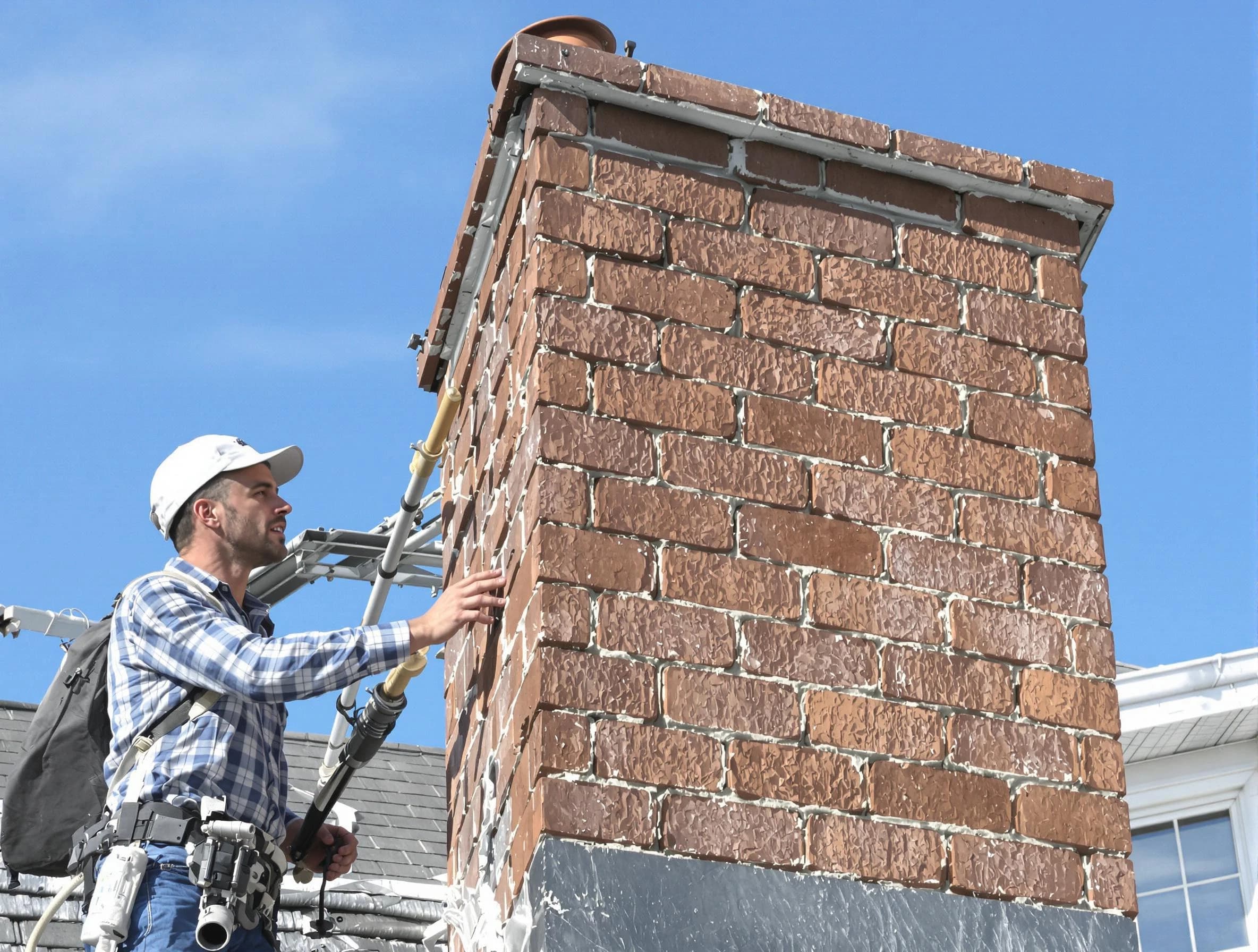 Brickwork for a chimney rebuild by Manchester Chimney Sweep in Manchester, NJ